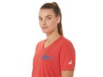 Asics 1977 Americana Mujer Cuello en V Brezo Rojo Clásico - Image 4