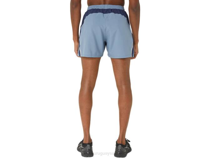Asics 5in pantalones cortos ligeros para hombre azul acero - Image 2