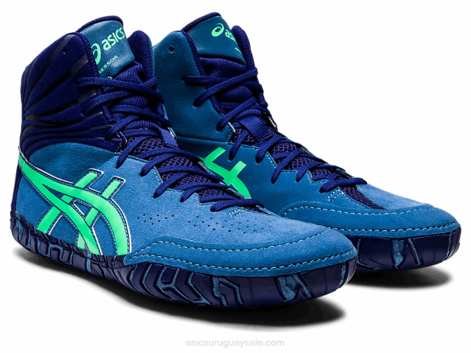 Asics Agresor 5 Zapatillas Azul Hoja Nueva Rendimiento Deportivo - Image 2