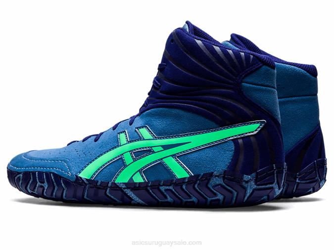 Asics Agresor 5 Zapatillas Azul Hoja Nueva Rendimiento Deportivo - Image 3