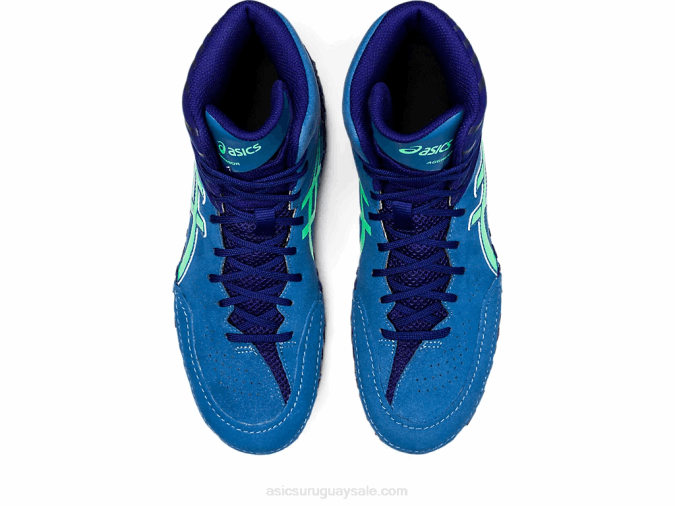 Asics Agresor 5 Zapatillas Azul Hoja Nueva Rendimiento Deportivo - Image 6