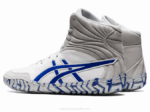 Asics Agresor 5 Zapatillas Blanco Azul Lapislázuli para Running - Image 3