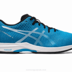 Asics Alfabetización Isla Azul Blanco Zapatillas Deportivas Cómodas