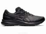 Asics andador gel-conten extra ancho negro comodidad y soporte
