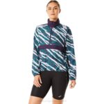 Asics anorak camuflado salvaje mujer pino aterciopelado nocturno