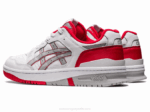 Asics blanco y rojo clásico zapatillas deportivas ex89 2LVJ149 - Image 3