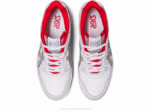 Asics blanco y rojo clásico zapatillas deportivas ex89 2LVJ149 - Image 6