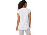 Asics blusa corta con abertura mujer blanco brillante - Image 2