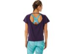Asics blusa de manga corta con abertura lateral sombra de noche - Image 2