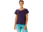 Asics blusa de manga corta con abertura lateral sombra de noche