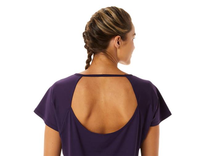 Asics blusa de manga corta con abertura lateral sombra de noche - Image 4