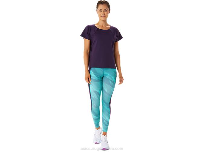 Asics blusa de manga corta con abertura lateral sombra de noche - Image 5
