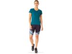 Asics blusa de manga corta cuello en v mujer terciopelo pino elegante - Image 4