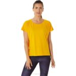 Asics blusa mujer girasol con abertura lateral y manga corta