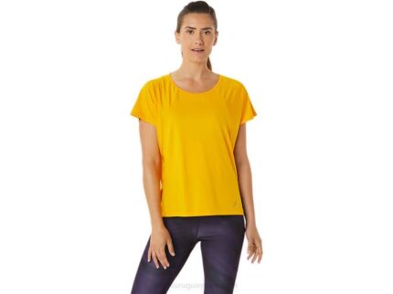 Asics blusa mujer girasol con abertura lateral y manga corta