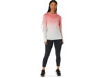 Asics blusa sin costuras de manga larga mujer crema papaya - Image 4