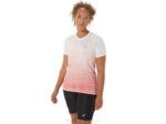 Asics blusa sin costuras manga corta mujer crema papaya actividades deportivas