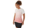 Asics blusa sin costuras manga corta mujer crema papaya actividades deportivas - Image 3