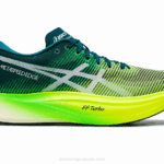 Asics borde de metavelocidad en terciopelo amarillo seguridad
