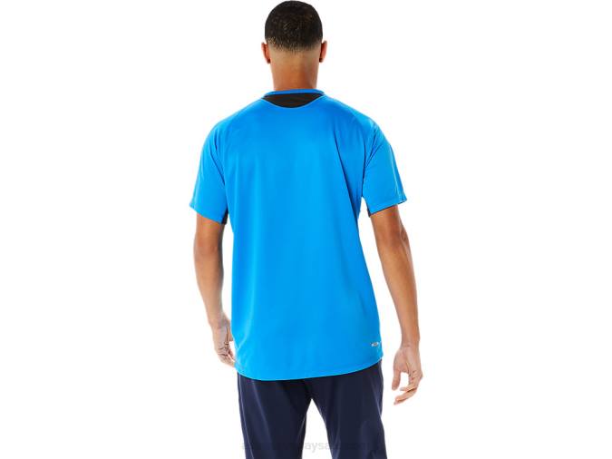 Asics camiseta activa de manga corta hombre azul eléctrico - Image 2
