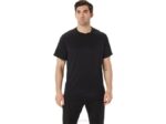 Asics camiseta activa de manga corta para hombre negro rendimiento