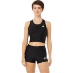 Asics camiseta con sujetador de atletismo mujer negra rendimiento