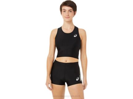 Asics camiseta con sujetador de atletismo mujer negra rendimiento