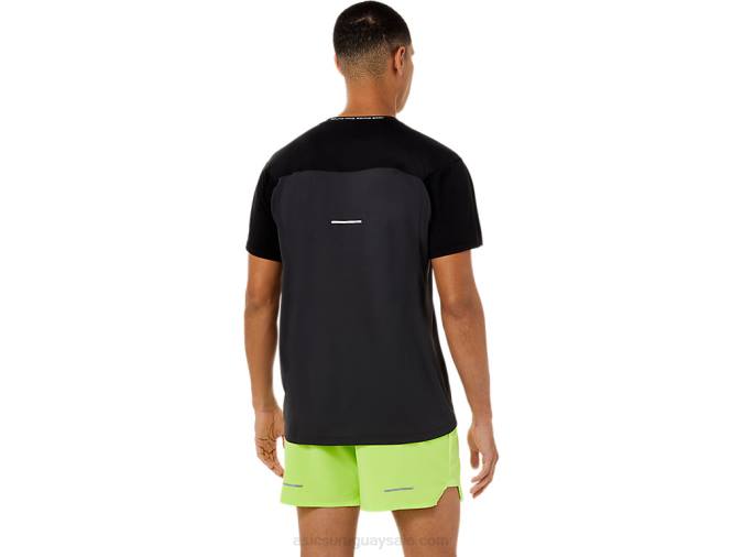 Asics camiseta corta carrera hombre negro gris grafito rendimiento - Image 2