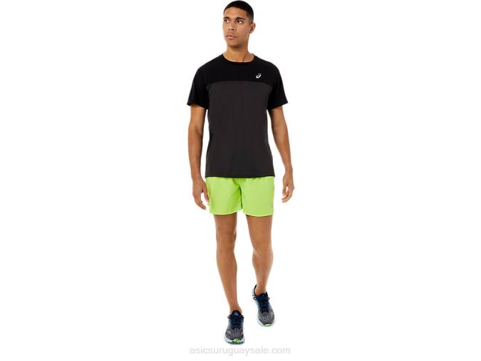 Asics camiseta corta carrera hombre negro gris grafito rendimiento - Image 6