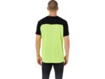 Asics Camiseta Corta Carrera Hombre Negro Peligro Verde Rendimiento - Image 2