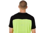 Asics Camiseta Corta Carrera Hombre Negro Peligro Verde Rendimiento - Image 5