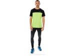 Asics Camiseta Corta Carrera Hombre Negro Peligro Verde Rendimiento - Image 6