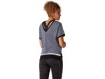 Asics camiseta corta color block mujer gris jaspeado - Image 2