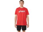 Asics camiseta corta destacada brezo rojo clásico