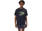 Asics camiseta corta estampado zapatos medianoche para hombre