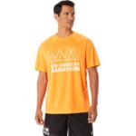 Asics camiseta corta hombre naranja impactante estilo y confort