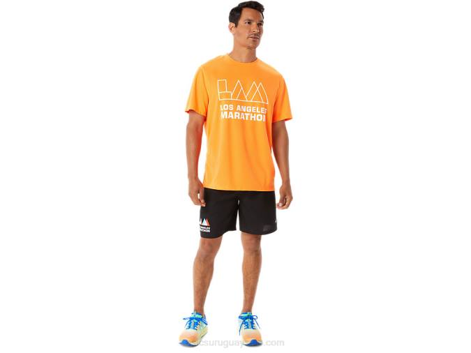Asics camiseta corta hombre naranja impactante estilo y confort - Image 4