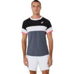 Asics camiseta corta hombre negro rendimiento gris 2LVJ454