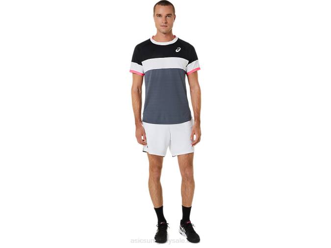 Asics camiseta corta hombre negro rendimiento gris 2LVJ454 - Image 4