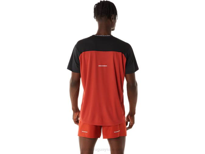 Asics camiseta corta hombre rendimiento negro latte especiado - Image 2