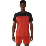 Asics camiseta corta hombre rendimiento negro latte especiado