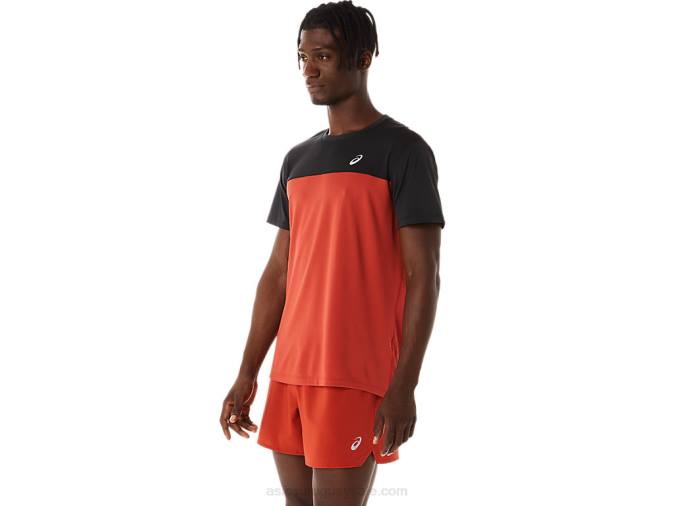 Asics camiseta corta hombre rendimiento negro latte especiado - Image 3