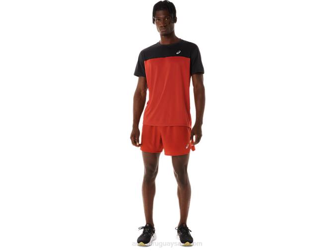 Asics camiseta corta hombre rendimiento negro latte especiado - Image 5