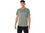 Asics camiseta corta hombre verde liquen gris piedmont