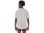 Asics camiseta corta ligera hombre gris glaciar rojo eléctrico - Image 2