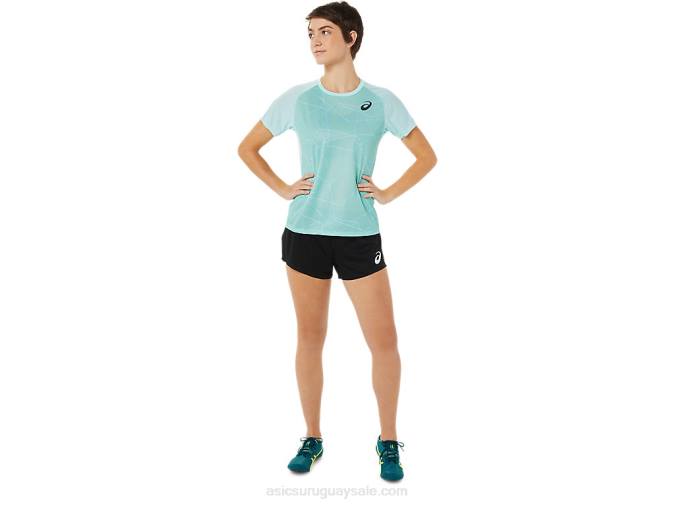 Asics camiseta corta ligera mujer azul claro para deporte - Image 5