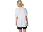 Asics camiseta corta logo estampado blanca brillante - Image 2