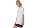 Asics camiseta corta logo estampado blanca brillante - Image 3