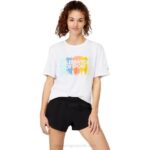 Asics camiseta corta manga blanca brillante estilo moderno