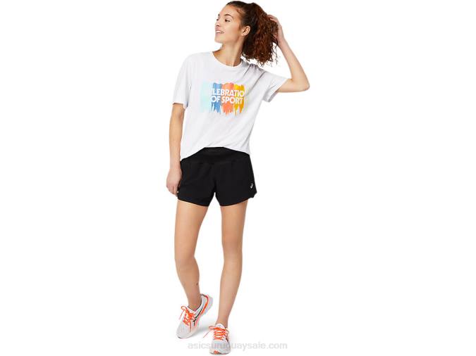 Asics camiseta corta manga blanca brillante estilo moderno - Image 4